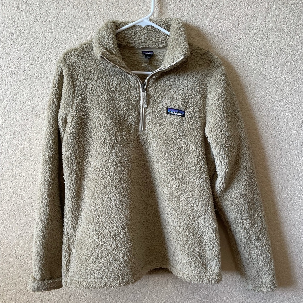 Patagonia Tan Fleece Quarter Zip
